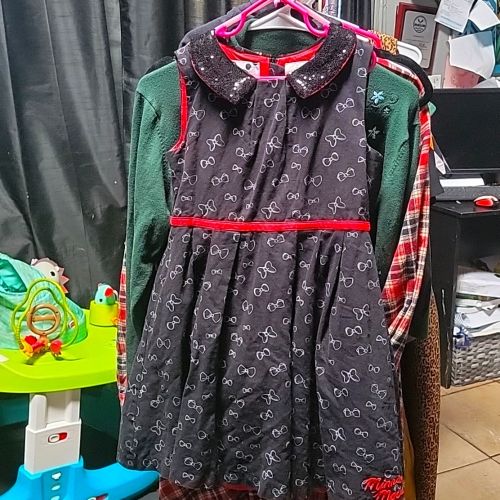 Girls Disney store Rock the dots Minnie dress 7/8